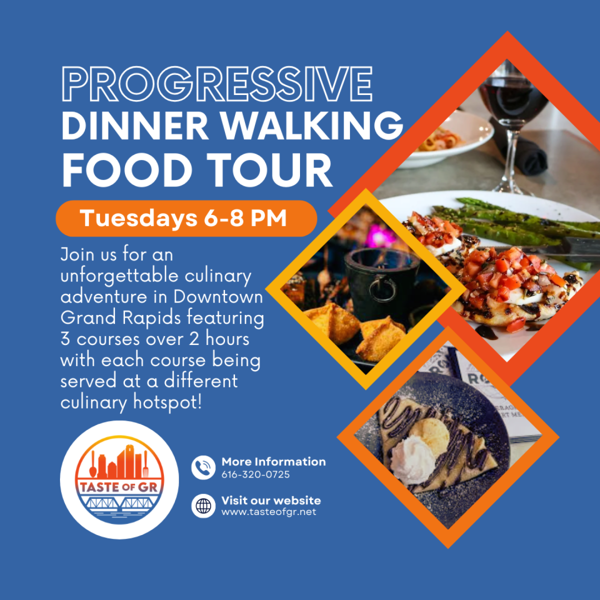 Downtown Strolling Dinner Tour