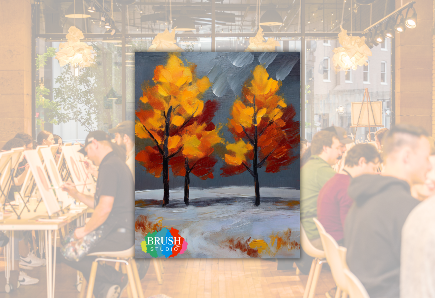 Brush Studio Paint & Sip - Early Winters Eve