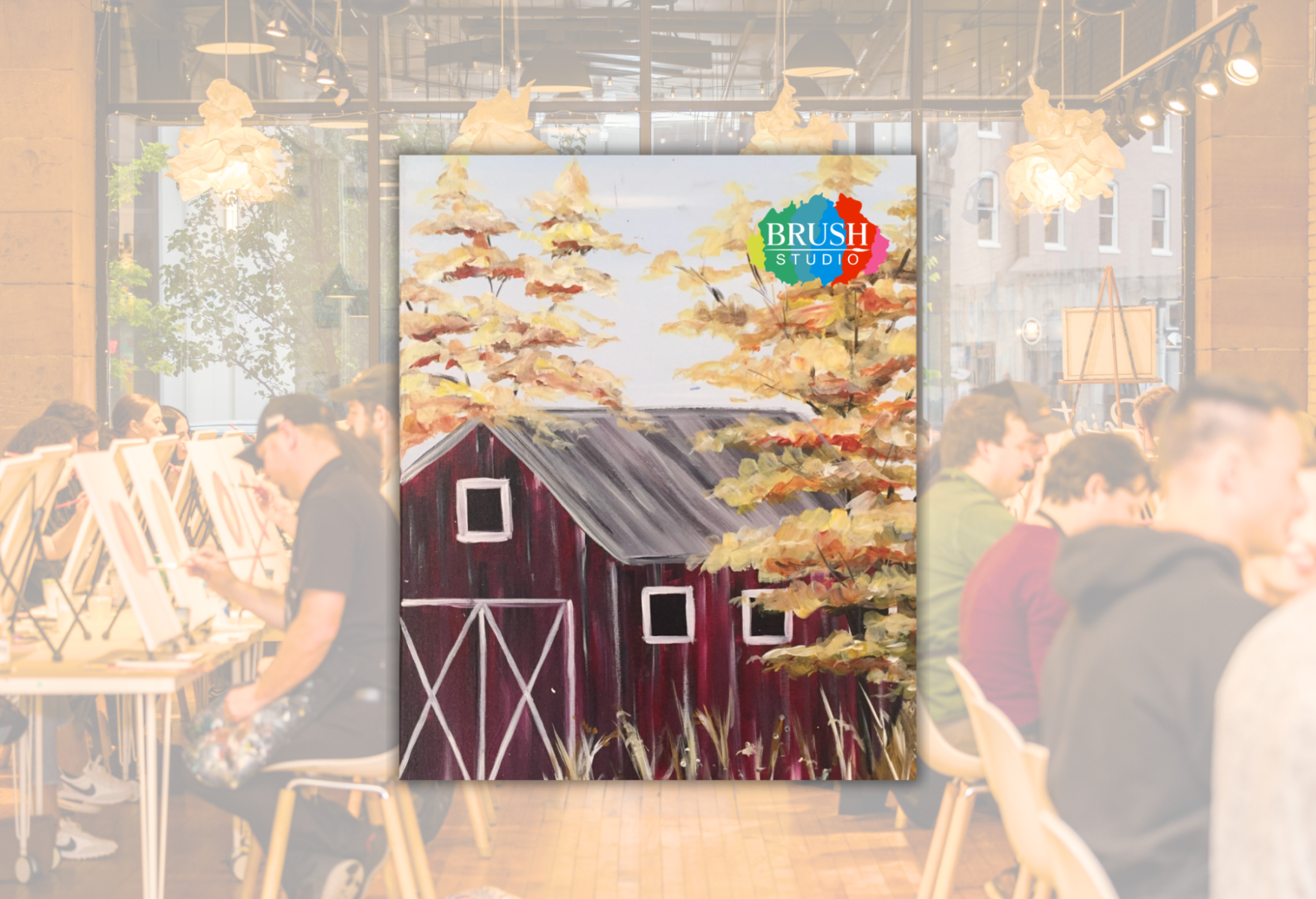 Brush Studio Paint & Sip - November Red Barn