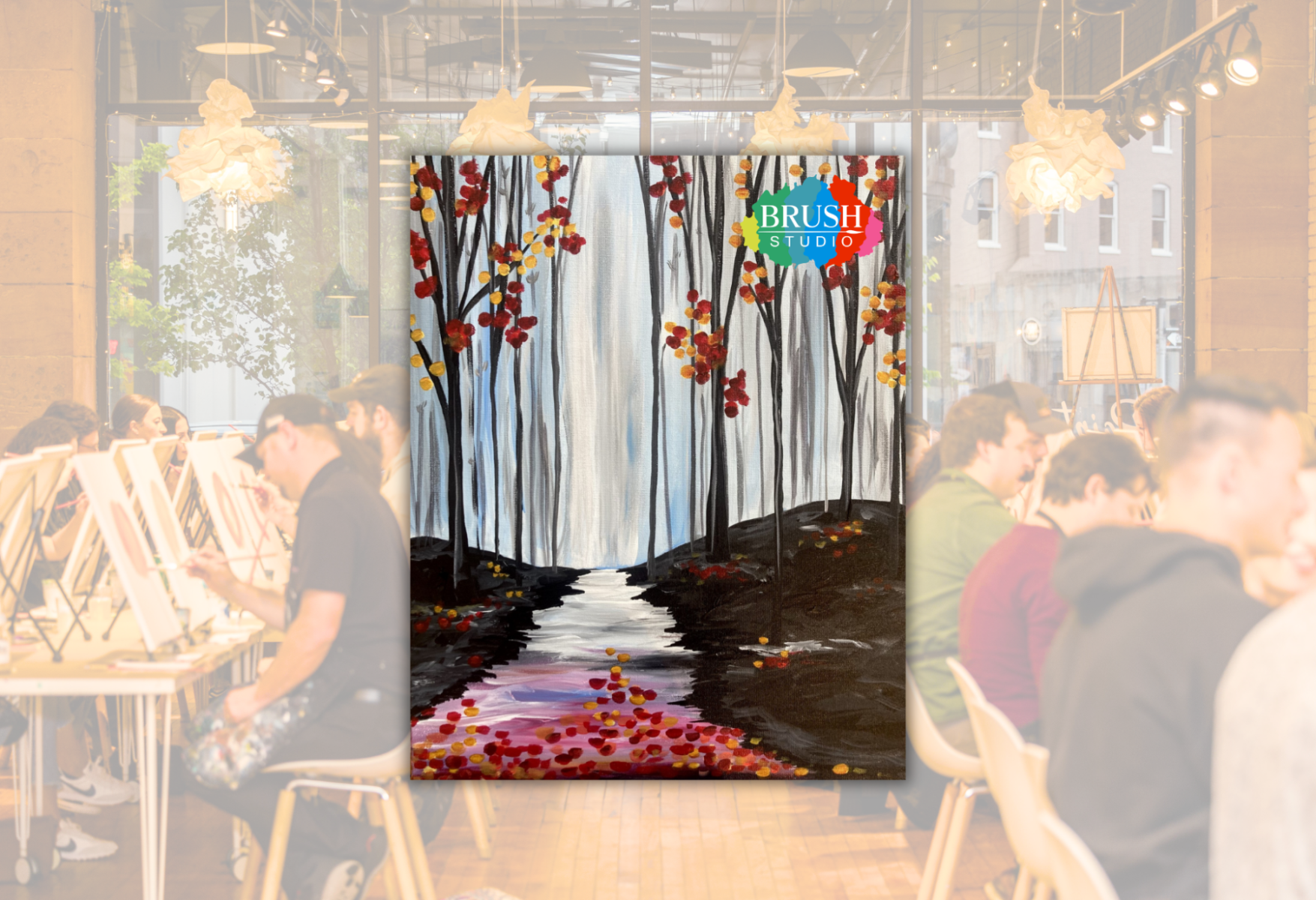 Brush Studio Paint & Sip - November Night