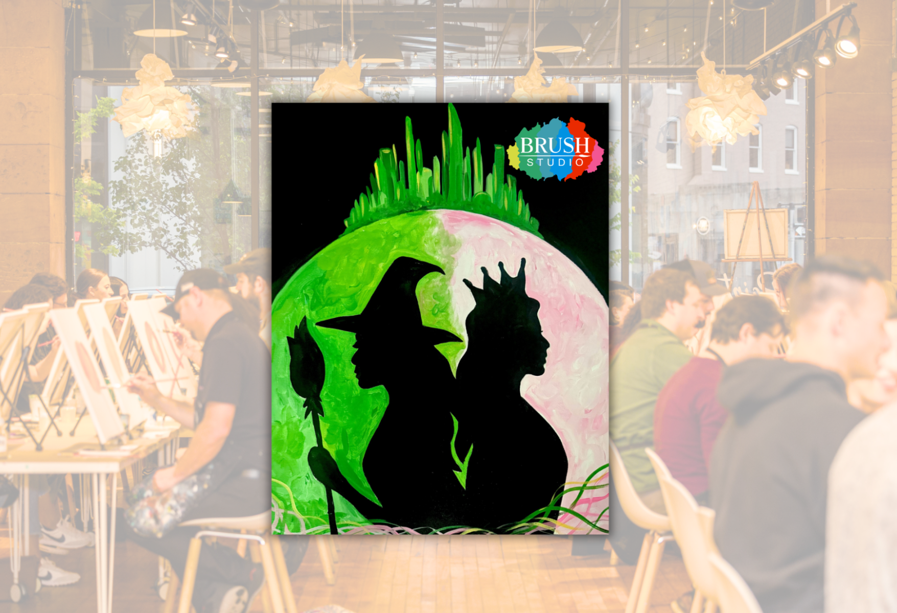 Brush Studio Paint & Sip - WICKED Paint Party 2pm