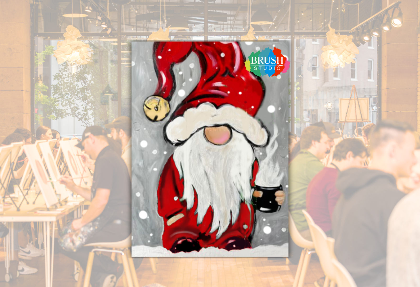 Brush Studio Paint & Sip - Gnome for the Holidays!