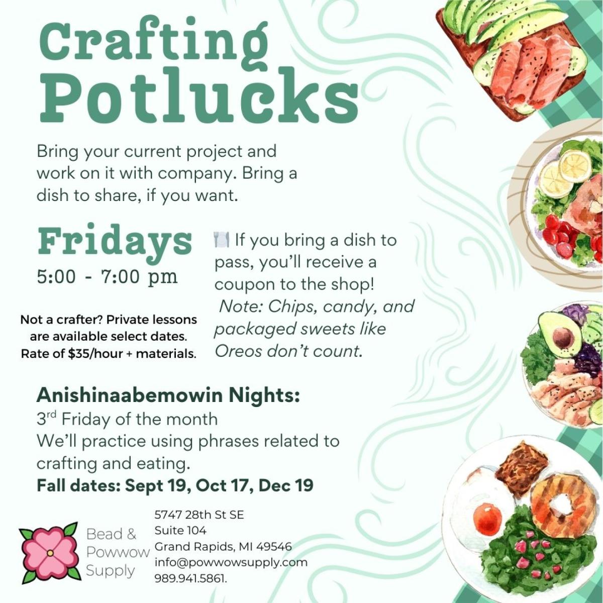 Crafting Potlucks