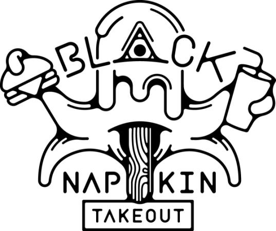 Black Napkin
