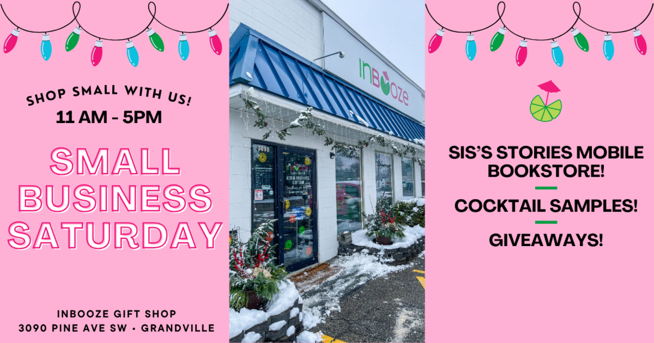 Small Business Saturday at InBooze Gift Shop!