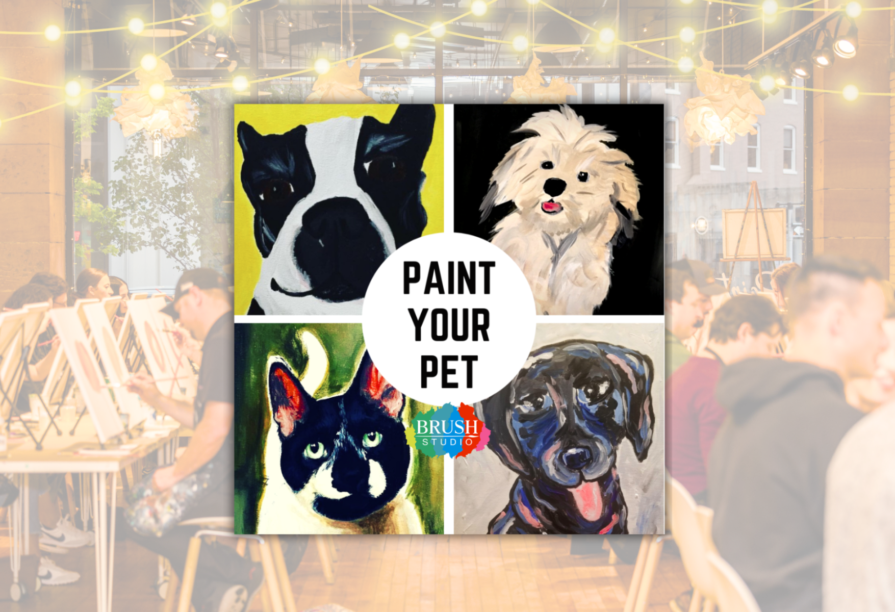 Brush Studio Paint & Sip - Paint Your Pet!