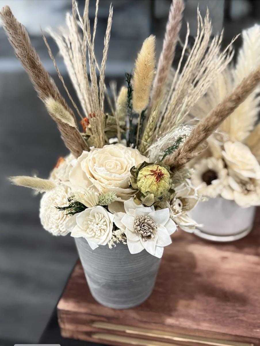 Boho Wood Floral Arrangement Workshop