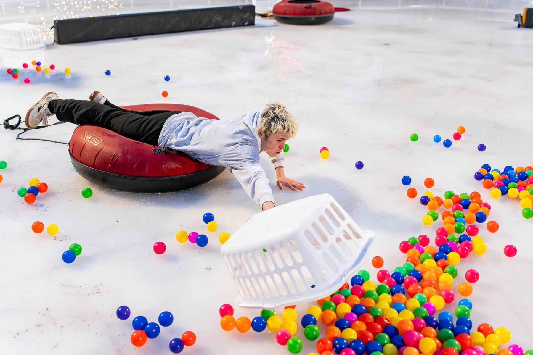 Human Hungry Hippo Tournament at World of Winter