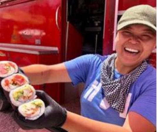 Sushi Burrito at The Camp