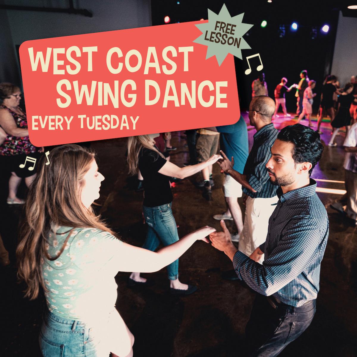 West Coast Swing Dance Lesson in The Electric Belle!